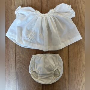 Vintage Nannette Baby Embroidered 2 Piece Set